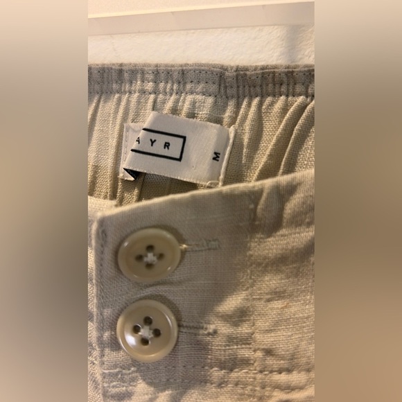 AYR 100% linen wide leg pant size M - Picture 3 of 7